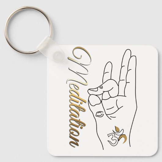 Mindful Meditation Sleutelhanger (Voorkant)