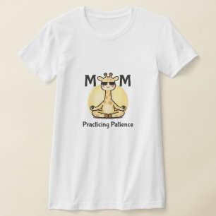 Mindful Moederschap   Geduld oefenende Giraffe T-shirt