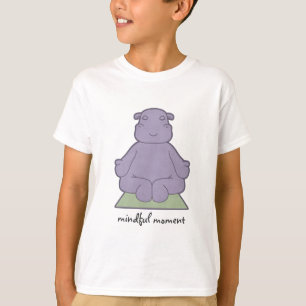 Mindful Moment Hippo Kinder T-Shirt