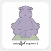Mindful Moment Hippo Stickers (Voorkant)