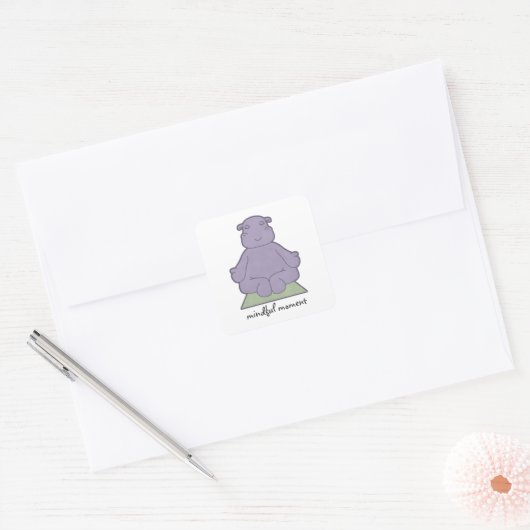 Mindful Moment Hippo Stickers (Envelop)