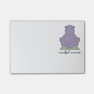 Mindful Moment Hippo Sticky Notes