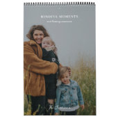 Mindful Moments Familie Foto's en Gedichten Kalender (Hoes)