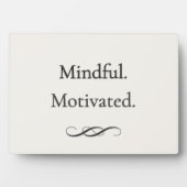 Mindful Motivated — Zachte Focus Plaquette Fotoplaat (voorkant)