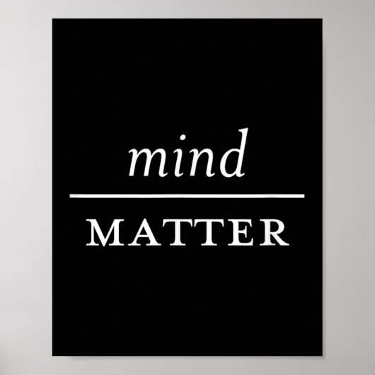 Mindful Motivatie Mind Over Poster (Voorkant)