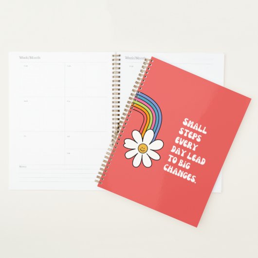 Mindful Motivation Quote Gepersonaliseerde Planner (Display)