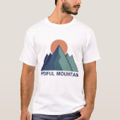Mindful Mountain – Geometric Minimalist Adventure T-shirt (Voorkant)