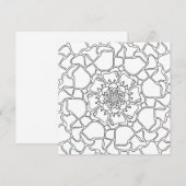 Mindful Summer: bloemenpatroon kleurstof Kaart (Voorkant / Achterkant)