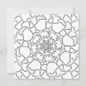 Mindful Summer: bloemenpatroon kleurstof Kaart (Voorkant)