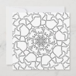 Mindful Summer: bloemenpatroon kleurstof Kaart