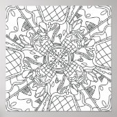 Mindful Summer: creatieve en speelse kleuren Poster (Voorkant)