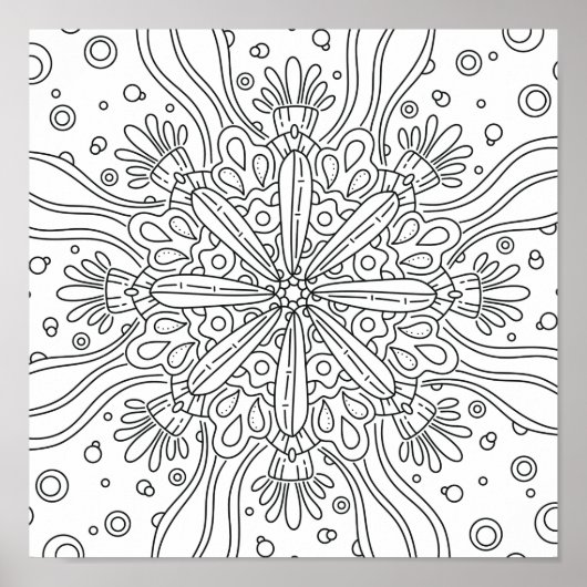 Mindful Summer: Schattigee kleur uw eigen kleur Poster (Voorkant)