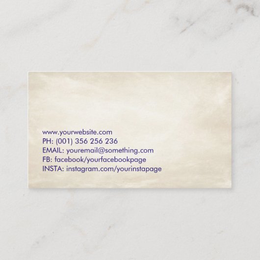 Mindful Wings - Vlinderbrein Visitekaartje (Achterkant)