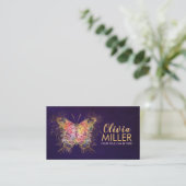 Mindful Wings - Vlindergedachte Visitekaartje (Staand voorkant)