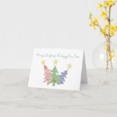 Mindful Word Art Kerstkaart met Vouwkaart Kaart (Gele Bloem)