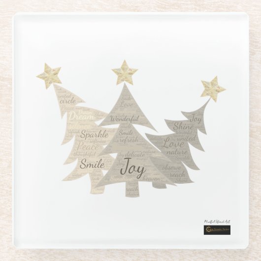 Mindful Word Art - Onderzetters (Voorkant)