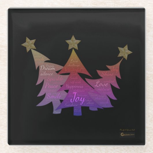 Mindful Word Art - Onderzetters (Voorkant)