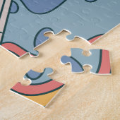 Mindful zomer: pastel en speels patroon legpuzzel (Zijkant)
