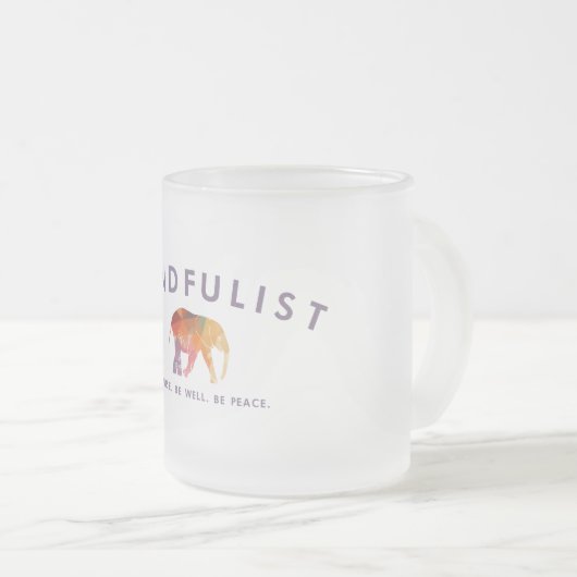 Mindfulist Mok van 10 oz, gevriesdroogd glas (Voorkant rechts)