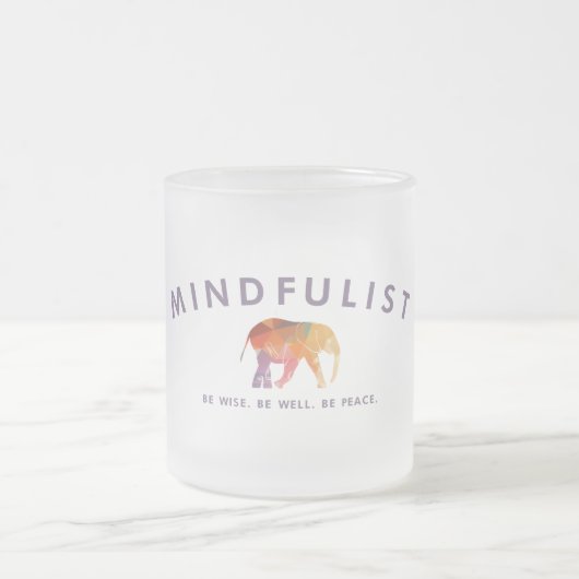 Mindfulist Mok van 10 oz, gevriesdroogd glas (Center)
