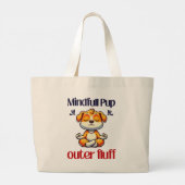 Mindfull Pup Grote Tote Bag (Achterkant)