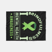 Mindfulness Awareness Mental Health Month Mental H Fleece Deken (Voorkant (Horizontaal))