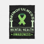 Mindfulness Awareness Mental Health Month Mental H Fleece Deken (Voorkant)