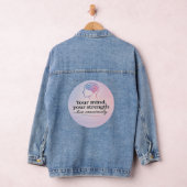 Mindfulness bewustzijn slogan denim jacket (Hangar)