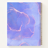 Mindfulness Blue Gold Waterverf gemarmerd Notitieboek (Achterkant)
