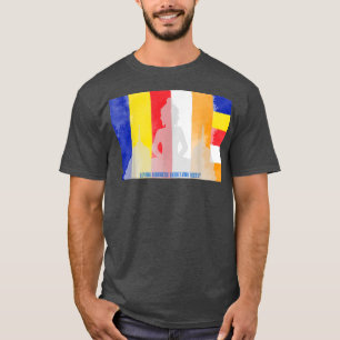 Mindfulness Buddha Buddhist Flag Spiritueel Yoga T-shirt