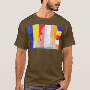 Mindfulness Buddha Buddhist Flag Spiritueel Yoga T-shirt