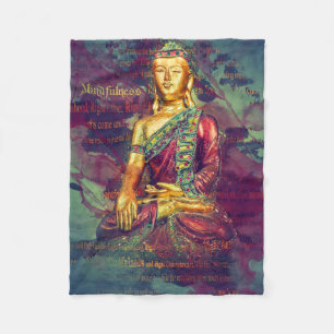 Mindfulness Buddha Fleece Deken
