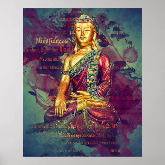 Mindfulness Buddha Poster (Voorkant)
