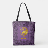 Mindfulness Cadeau YOGA Meditatie Gepersonaliseerd Tote Bag (Achterkant)