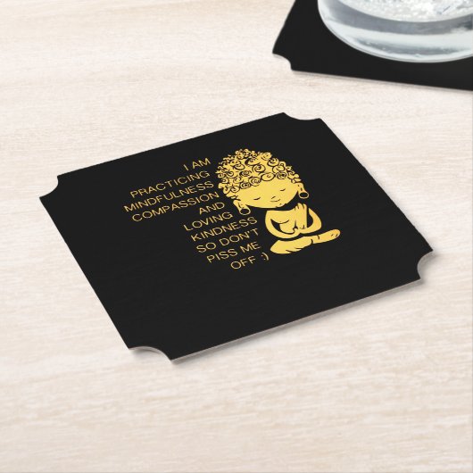 Mindfulness Compassion Loving Kindness Gift Kartonnen Onderzetters (Gekanteld)