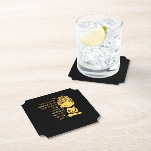 Mindfulness Compassion Loving Kindness Gift Kartonnen Onderzetters (Insitu)