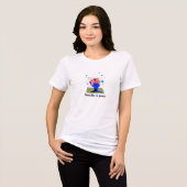 Mindfulness en innerlijke vrede Tri-Blend shirt (Voorkant volledig)