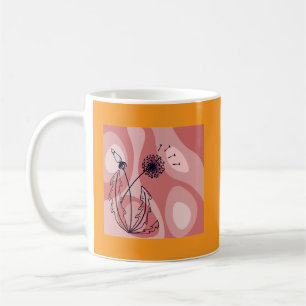 Mindfulness en metamorfose geïnspireerd ontwerp koffiemok