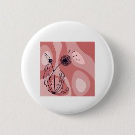 Mindfulness en metamorfose geïnspireerd ontwerp ronde button 5,7 cm