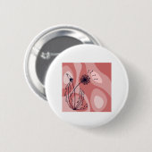 Mindfulness en metamorfose geïnspireerd ontwerp ronde button 5,7 cm (Voorkant /achterkant)