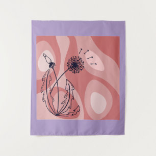 Mindfulness en metamorfose geïnspireerd ontwerp wandkleed