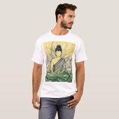 Mindfulness en Vrede Illustratie T-shirt (Voorkant volledig)