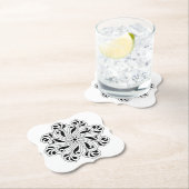 Mindfulness Flower Mandala Design Paper Onderzette Kartonnen Onderzetters (Insitu)