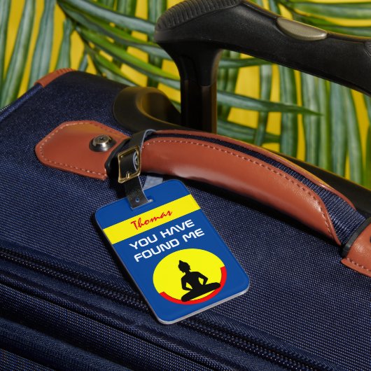 Mindfulness & Gepersonaliseerde Tas Aandacht Label Bagagelabel (Voorkant Insitu 1)