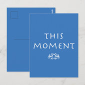 Mindfulness Gezegde Dit moment met Lotus Briefkaart (Voorkant / Achterkant)