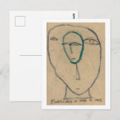 Mindfulness in gedachten. Boeddhistisch concept Briefkaart (Voorkant / Achterkant)