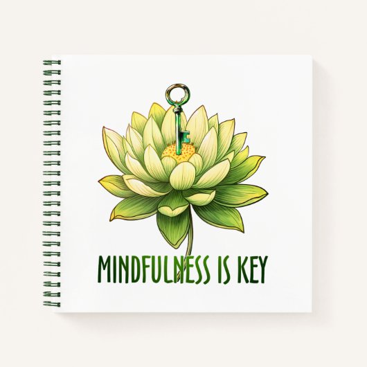 Mindfulness is de sleutel notitieboek (Voorkant)