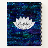 Mindfulness Lotus Flower Galaxy-laptop Notitieboek (Achterkant)