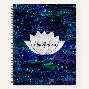 Mindfulness Lotus Flower Galaxy-laptop Notitieboek