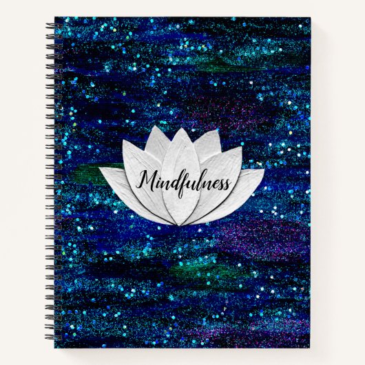 Mindfulness Lotus Flower Galaxy-laptop Notitieboek (Voorkant)